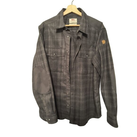 Fjällräven Övik Re-Wool Long-Sleeve Shirt Men's size XL Rare Sold Out Design - Picture 1 of 14